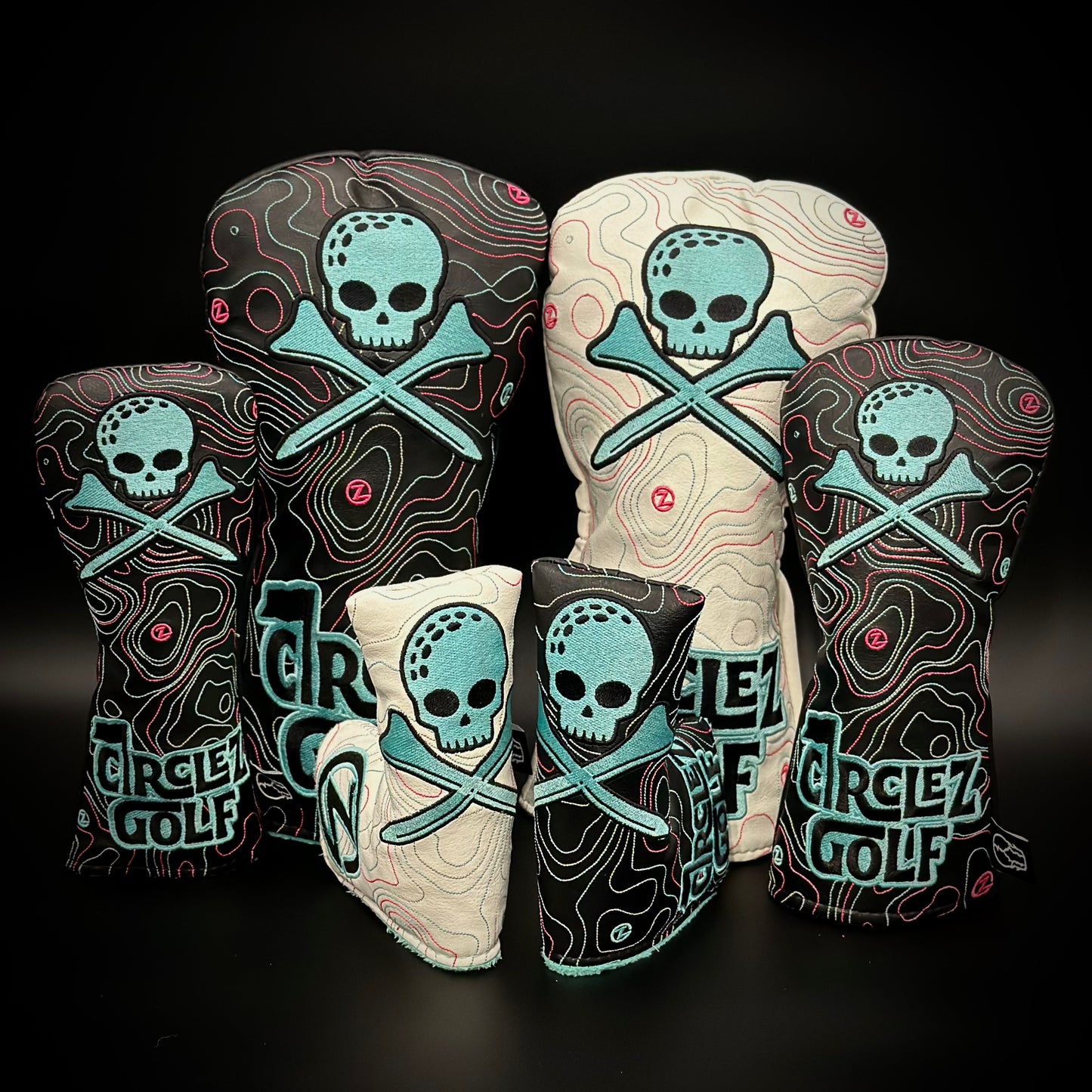 Black Skull Topo Covers