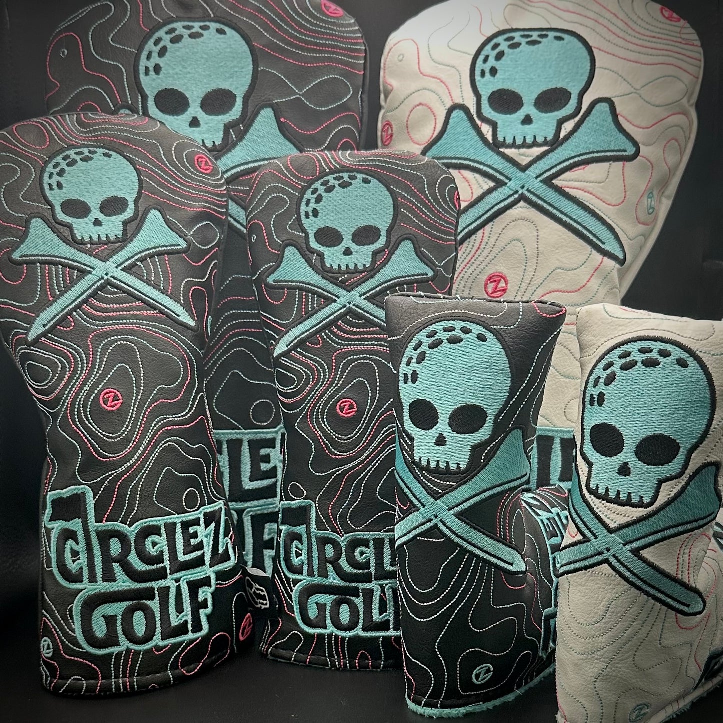 Black Skull Topo Covers