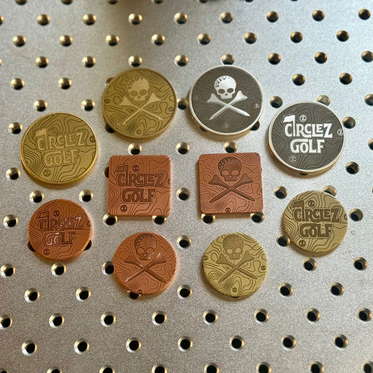 CZ Laser Engraved Coins