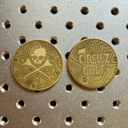 CZ Laser Engraved Coins