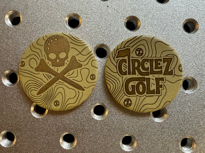 CZ Laser Engraved Coins